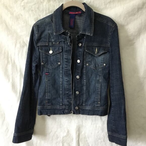 BCBGMaxAzria Jeans Cropped Jean Jacket - Picture 2 of 16